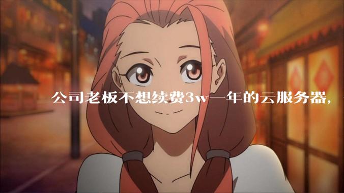 公司老板不想续费3w一年的云服务器，合理吗？